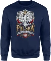 Polska Orzeł godło korona ojczyzna wolność honor Męska bluza 