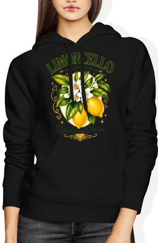 Limoncello cytryny włoski klimat Sycylia cytrusy Damska bluza z kapturem 
