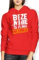 Beze mnie ta firma nie istnieje szef lider humor pracownika Damska bluza z kapturem 