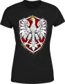 Orzeł Biały Polska godło patriotyczne narodowy polski symbol Damska koszulka 