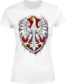 Orzeł Biały Polska godło patriotyczne narodowy polski symbol Damska koszulka 