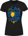 La Dolce Vita cytryna Włochy wakacje Damska koszulka 