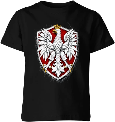 Orzeł Biały Polska godło patriotyczne narodowy polski symbol Dziecięca koszulka