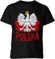 Polska Orzeł Biały godło patriotyczne biało czerwoni Dziecięca koszulka 