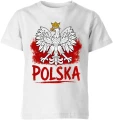 Polska Orzeł Biały godło patriotyczne biało czerwoni Dziecięca koszulka 