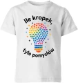Ile kropek tyle pomysłów kolorowa żarówka szkoła edukacja Dzień Kropki Dziecięca koszulka 