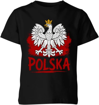 Orzeł Biały godło narodowe biało czerwoni duma Polaka Dziecięca koszulka