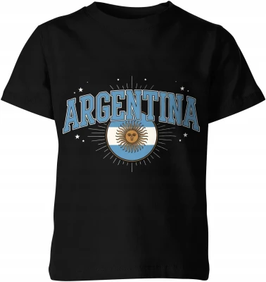Argentyna flaga vintage football mundial kibic sport Dziecięca koszulka