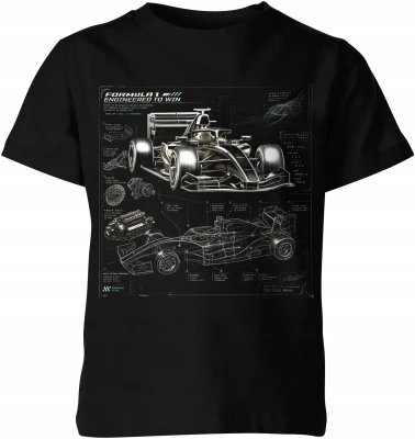 Formula 1 Wyścigówka Motorsport Grand Prix Racing Dziecięca koszulka