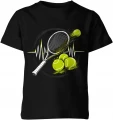 Tennis heartbeat racket player training Dziecięca koszulka 