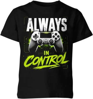 Always In Control Gracz Gaming Pad Konsola Dziecięca koszulka