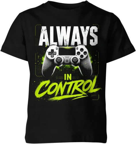 Always In Control Gracz Gaming Pad Konsola Dziecięca koszulka 