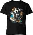 Panda skate deskorolka street miejski styl Dziecięca koszulka 