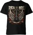 Rock And Roll Gitara Elektryczna Muzyka Rockowa Skrzydła Dziecięca koszulka 
