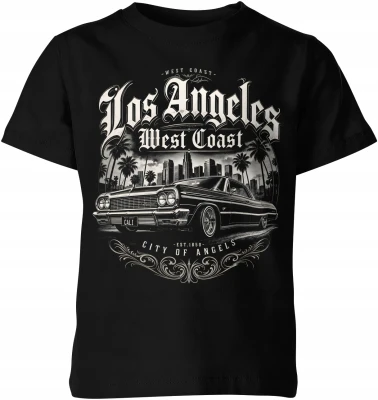 Los Angeles lowrider city of angels samochód vintage  Dziecięca koszulka