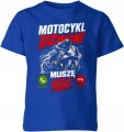 Motocykl dzwoni muszę iść biker speed Dziecięca koszulka 