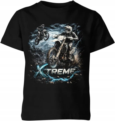 Extreme motocross motocykle dirt bike offroad Dziecięca koszulka