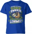 Drzemie we mnie dzikie zwierzę leniwiec zabawny Dziecięca koszulka 
