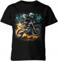 Motocross dirt bike rider extreme enduro Dziecięca koszulka 