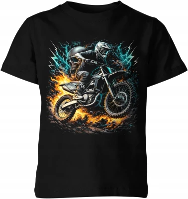 Motocross dirt bike rider extreme enduro Dziecięca koszulka