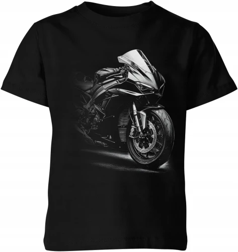 Motocykl Sportowy Ścigacz Szybkie Maszyny Dwa Koła Dziecięca koszulka 