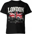 London Big Ben flaga Wielkiej Brytanii UK Dziecięca koszulka 