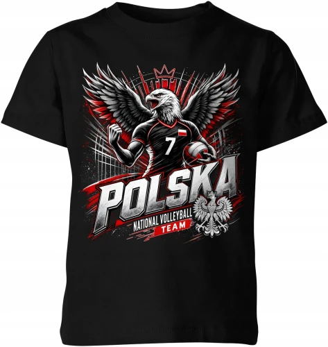 Polska Siatkówka Orzeł Reprezentacja Narodowa Volley Dziecięca koszulka 