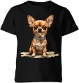 Chihuahua mini dog cute puppy funny Dziecięca koszulka 
