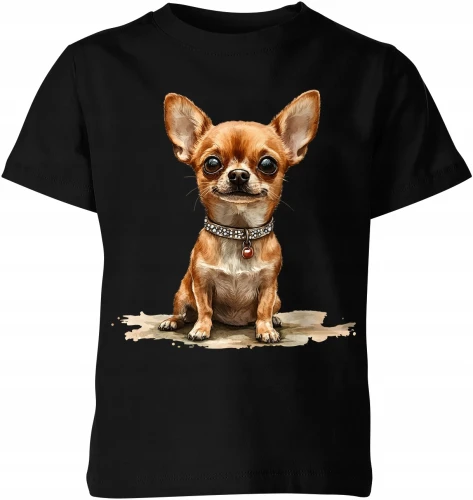 Chihuahua mini dog cute puppy funny Dziecięca koszulka 