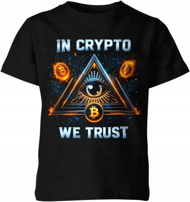 In Crypto We Trust bitcoin money Dziecięca koszulka