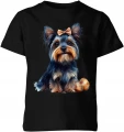 Yorkshire Terrier York Piesek Słodki Pupilek Dziecięca koszulka 