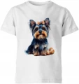 Yorkshire Terrier York Piesek Słodki Pupilek Dziecięca koszulka 