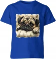 Mops pies puppy cute dog lovers Dziecięca koszulka 