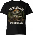 Nie mam czasu jadę do lasu Offroad wyprawa 4x4 survival terenówka Dziecięca koszulka 