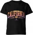California palm sunset west coast summer beach Dziecięca koszulka 