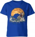 Kot Na Rekinie Shark Cat Surreal Dziecięca koszulka 