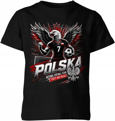 Polska Piłka Nożna Orzeł Reprezentacja Narodowa Futbol Dziecięca koszulka