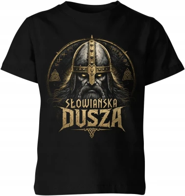 Słowiańska dusza wojownik legenda kultura słowian Dziecięca koszulka