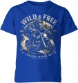 Goryl motocyklista chopper wild and free ride hard Dziecięca koszulka 