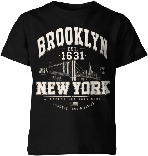 Brooklyn New York USA urban city Dziecięca koszulka 