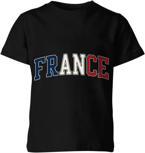 France flaga Francji europejski kibic paris Dziecięca koszulka 