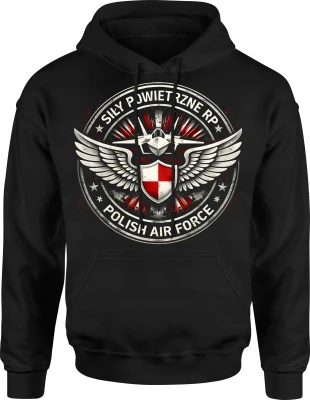 Siły Powietrzne Polish Air Force Męska bluza z kapturem