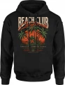 Beach Club California tropical summer palm wakacje Męska bluza z kapturem 