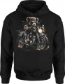 Miś Motocyklista Chopper Skórzana Kurtka Okulary Męska bluza z kapturem 