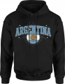 Argentyna flaga vintage football mundial kibic sport Męska bluza z kapturem 