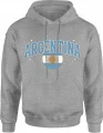 Argentyna flaga vintage football mundial kibic sport Męska bluza z kapturem 