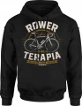 Rower To Moja Terapia Kolarstwo Szosowe Pasja Wolność Męska bluza z kapturem 