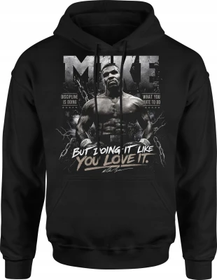 Mike Tyson boks legenda sport mistrz ringu Męska bluza z kapturem