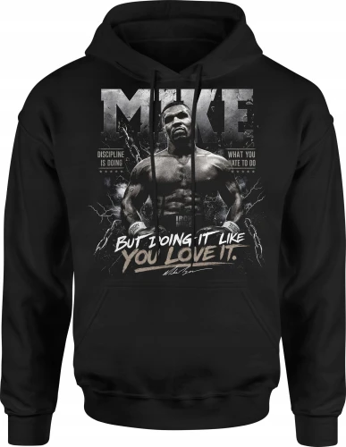 Mike Tyson boks legenda sport mistrz ringu Męska bluza z kapturem 