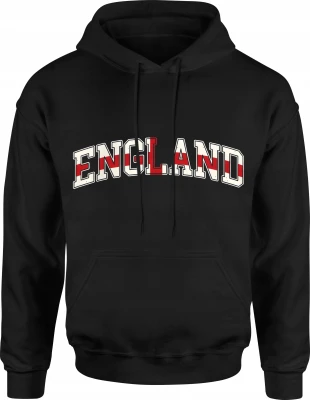 England flaga Anglii kibic football sportowy Męska bluza z kapturem